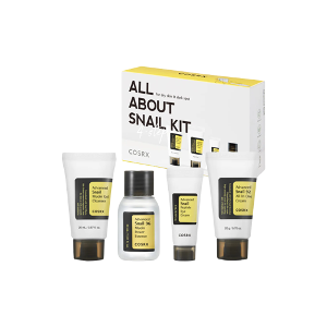 COSRX All About Snail Kit (Cleanser 20ml, Essence 30ml, Cream 20g, Eye Cream 5ml)